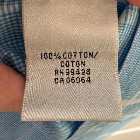 Men Bugatchi Large Classic Fit Long Sleeve Button up Shirt (fits XL 24’ Chest) - Picture 5 of 12